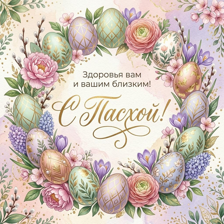 Пасхальная открытка 1