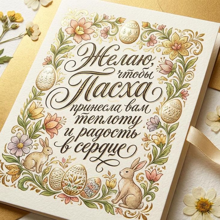 Пасхальная открытка 4