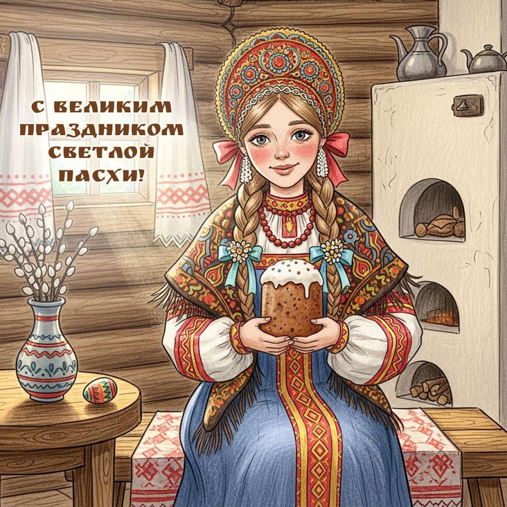 Пасхальная открытка 5