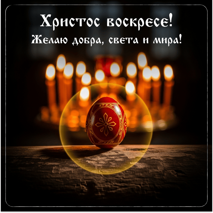 Пасхальная открытка 8