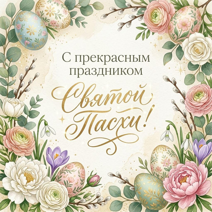 Пасхальная открытка 11