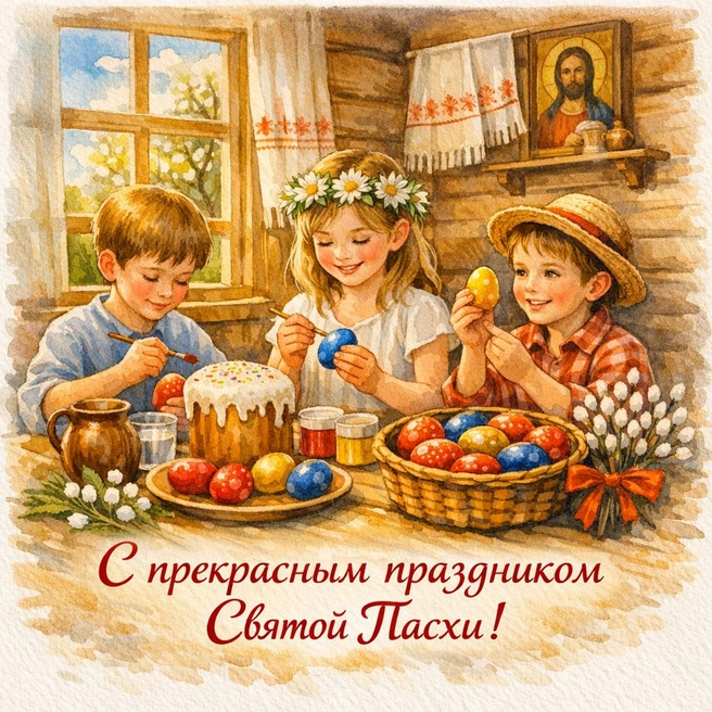 Пасхальная открытка 18