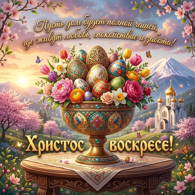 Пасхальная открытка 27