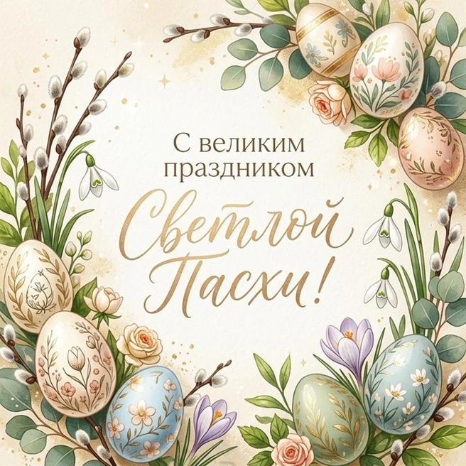 Пасхальная открытка 28